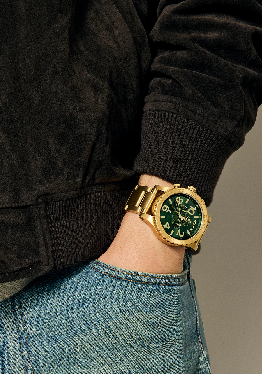51-30 Chrono - Gold / Green Sunray - Image 10