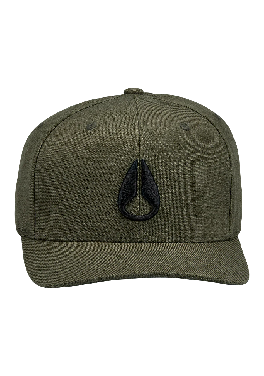 Deep Down Flexfit Athletic Fit Hat - Dark Olive - Image 3