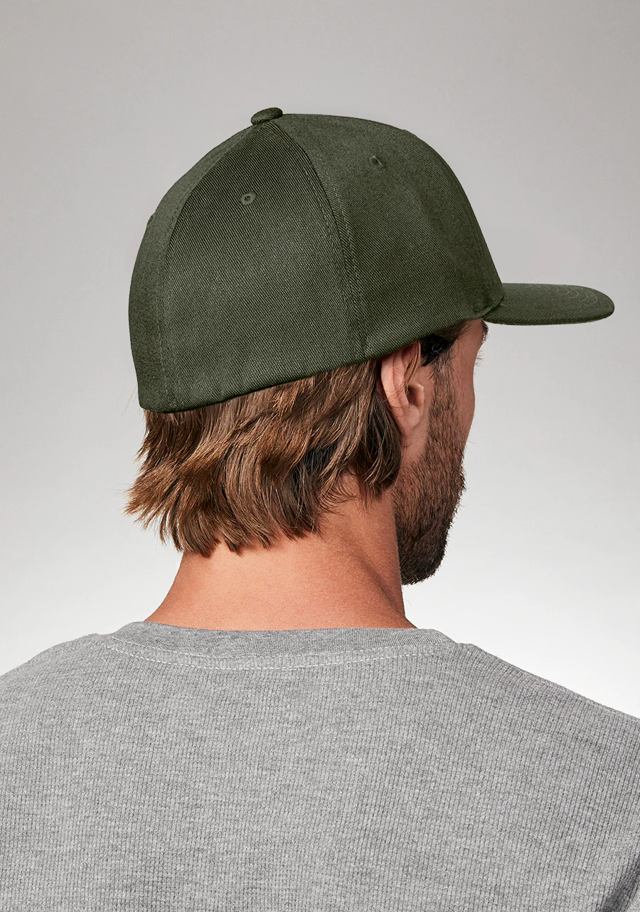 Deep Down Flexfit Athletic Fit Hat - Dark Olive - Image 6