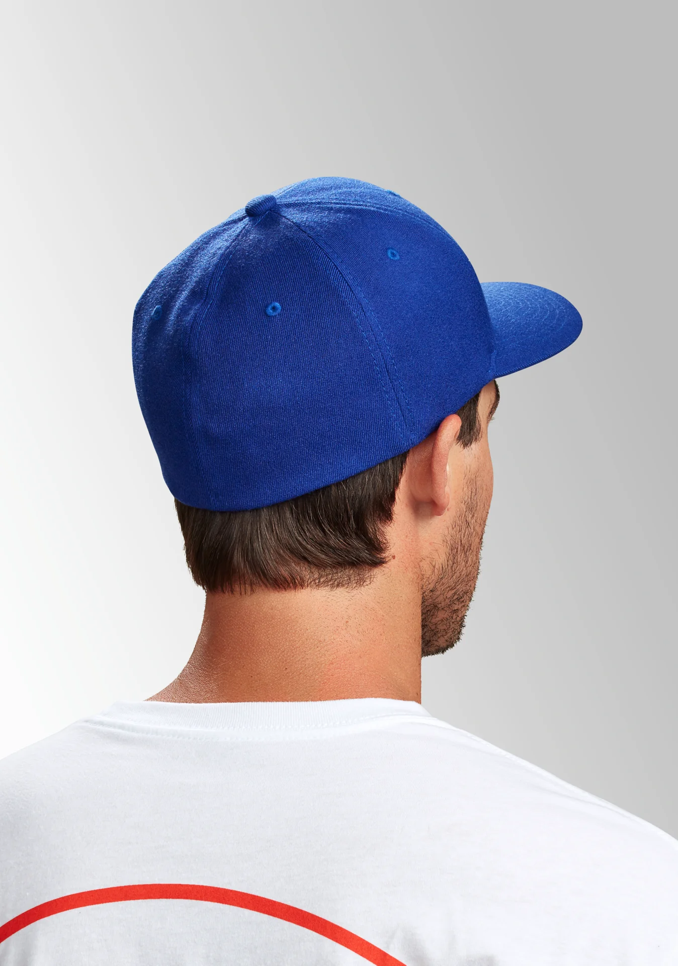 Deep Down Flexfit Athletic Fit Hat - Royal / Royal - Image 6