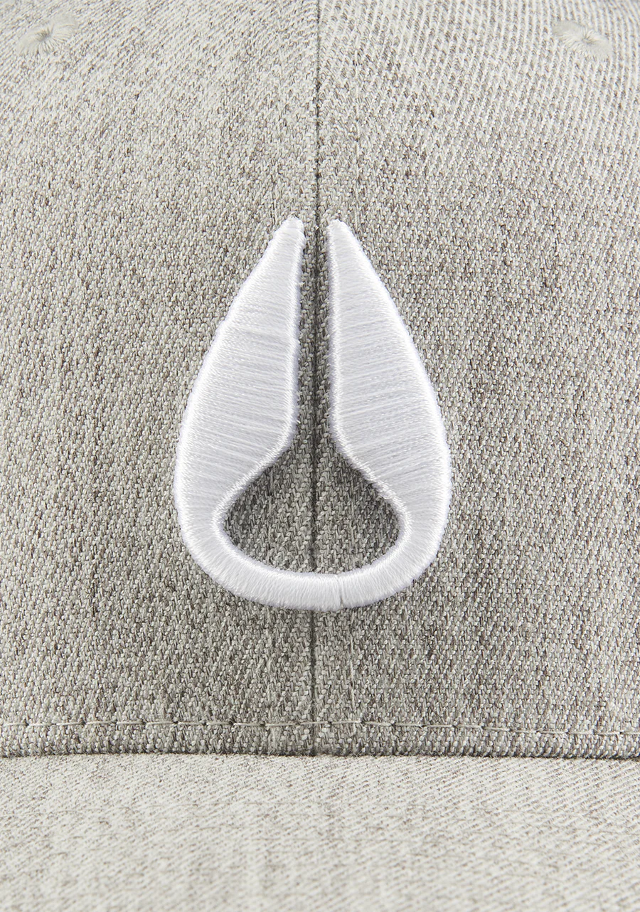 Deep Down Snapback - Heather Gray / White - Image 4