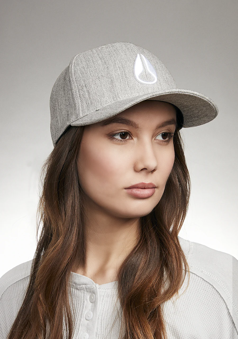 Deep Down Snapback - Heather Gray / White - Image 7