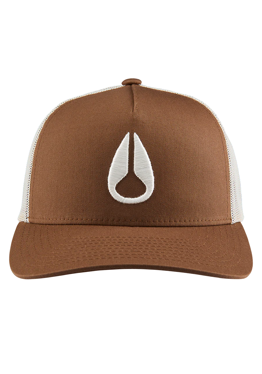 Iconed Trucker Hat - Brown / Off White - Image 3