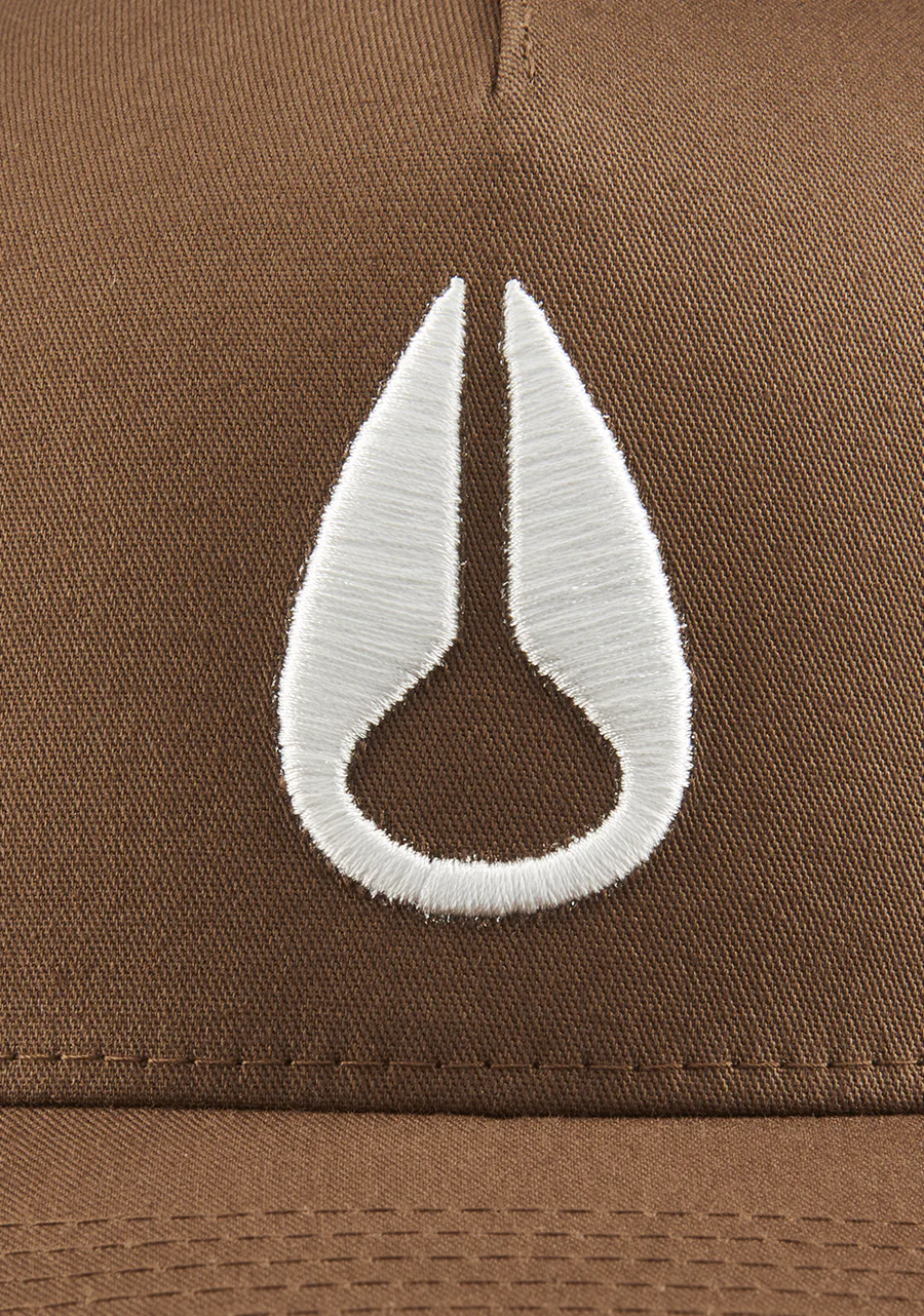 Iconed Trucker Hat - Brown / Off White - Image 4