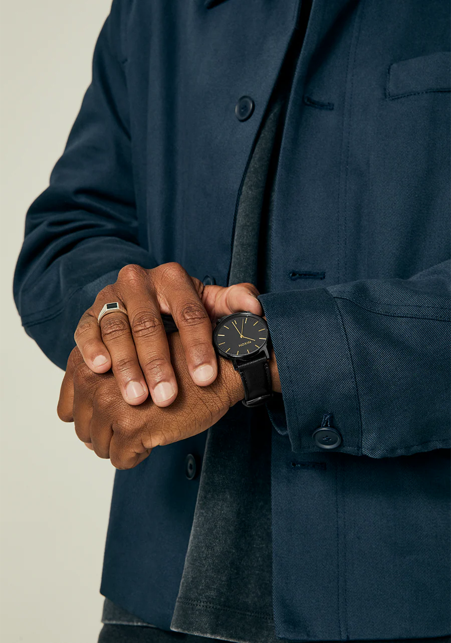 Porter Leather - All Black / Gold - Image 8