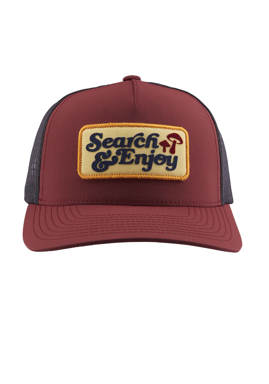 Searchin Trucker - Burgundy / Gray - Image 3