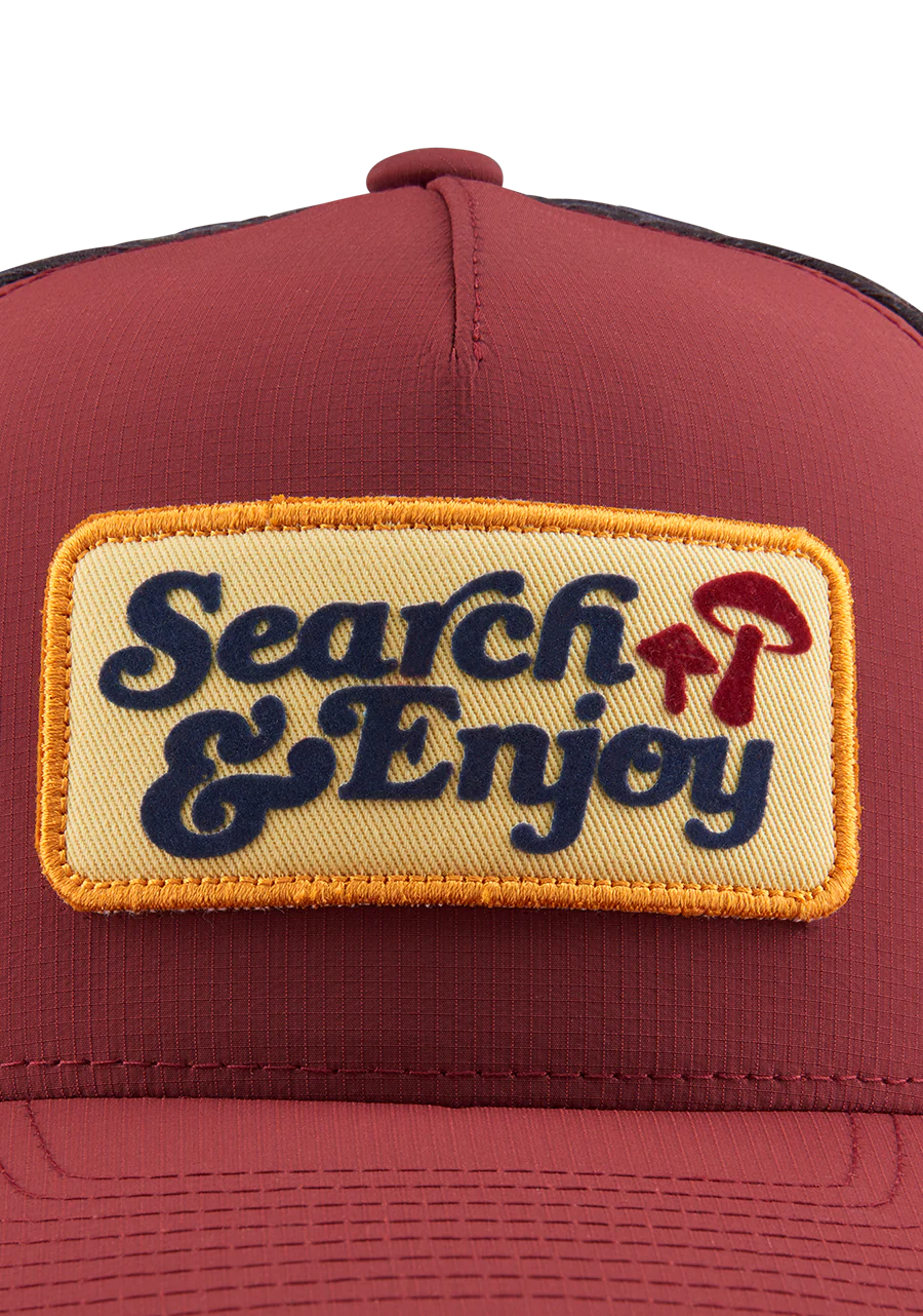 Searchin Trucker - Burgundy / Gray - Image 4
