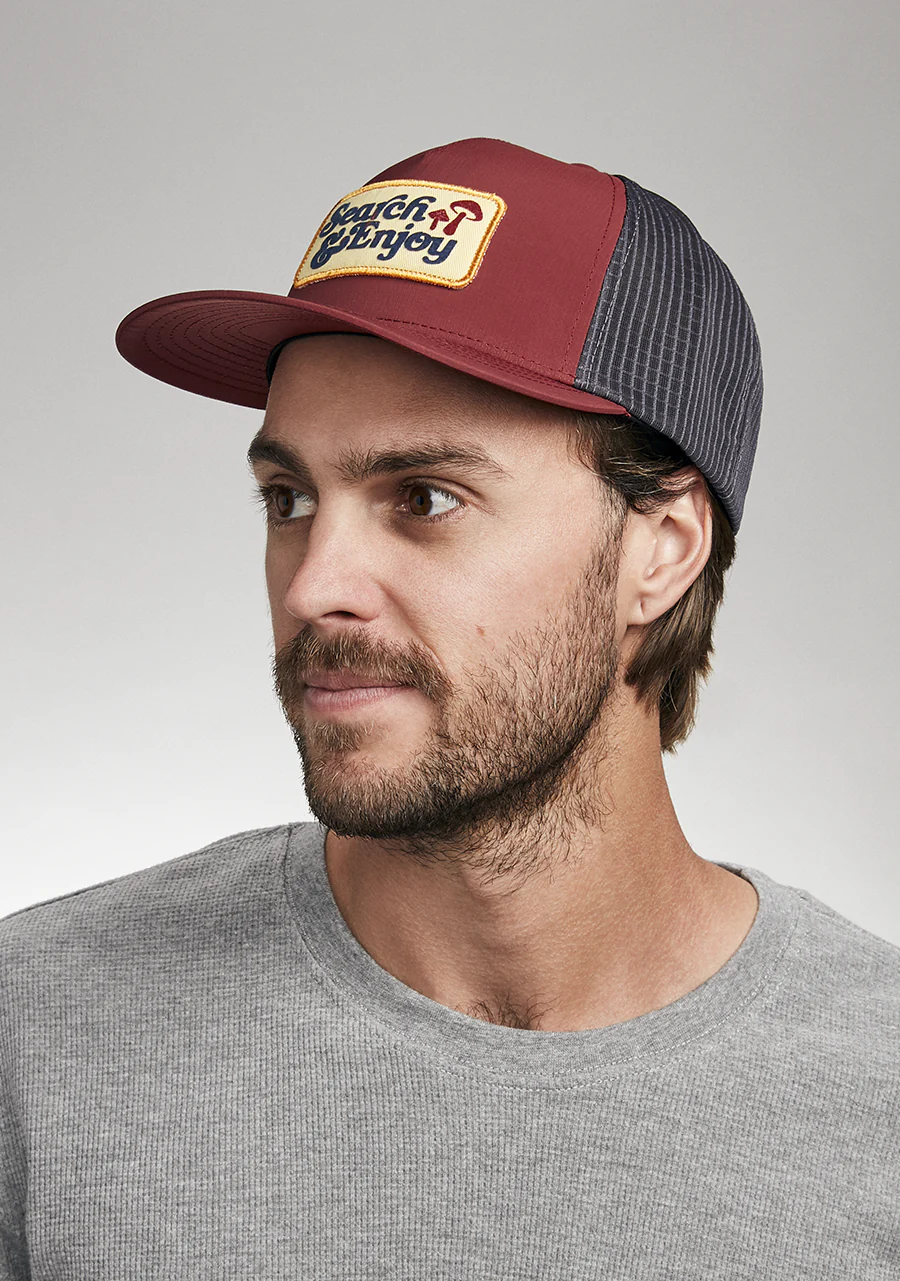 Searchin Trucker - Burgundy / Gray - Image 5