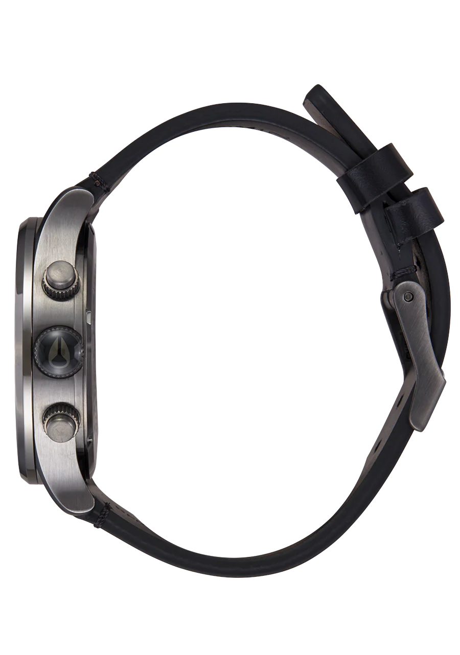 Sentry Chrono Leather - All Gunmetal / Black - Image 3