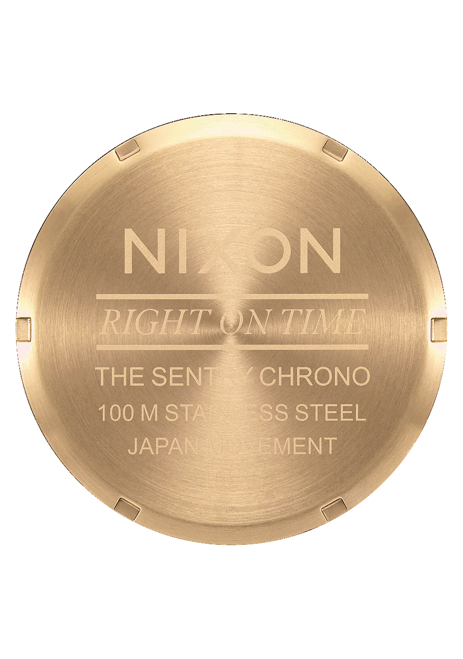 Sentry Chrono Leather - Gold / Indigo / Brown - Image 4