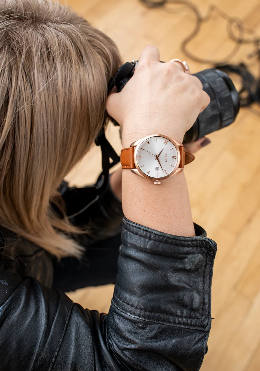 Thalia Leather - Rose Gold / White - Image 6